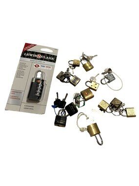 Variety Travel / Suitcase Lock Key Sets Lewis N Clark Master ACE Traveller Whale